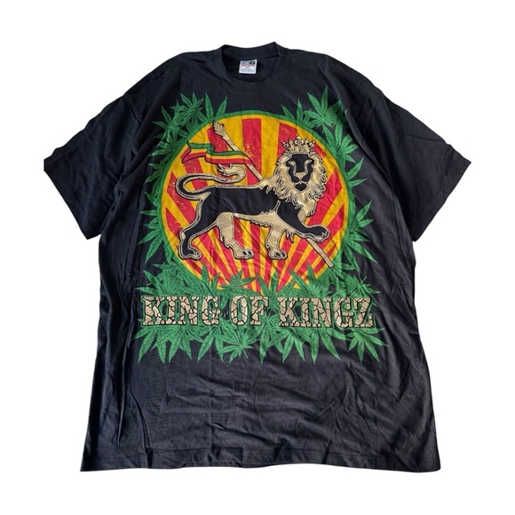 Vintage Bob Marley King of Kingz Graphic Band TEE - Picture 1 of 11